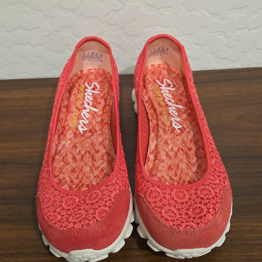 Skechers Women's Coral Crochet Slip-On Sneakers